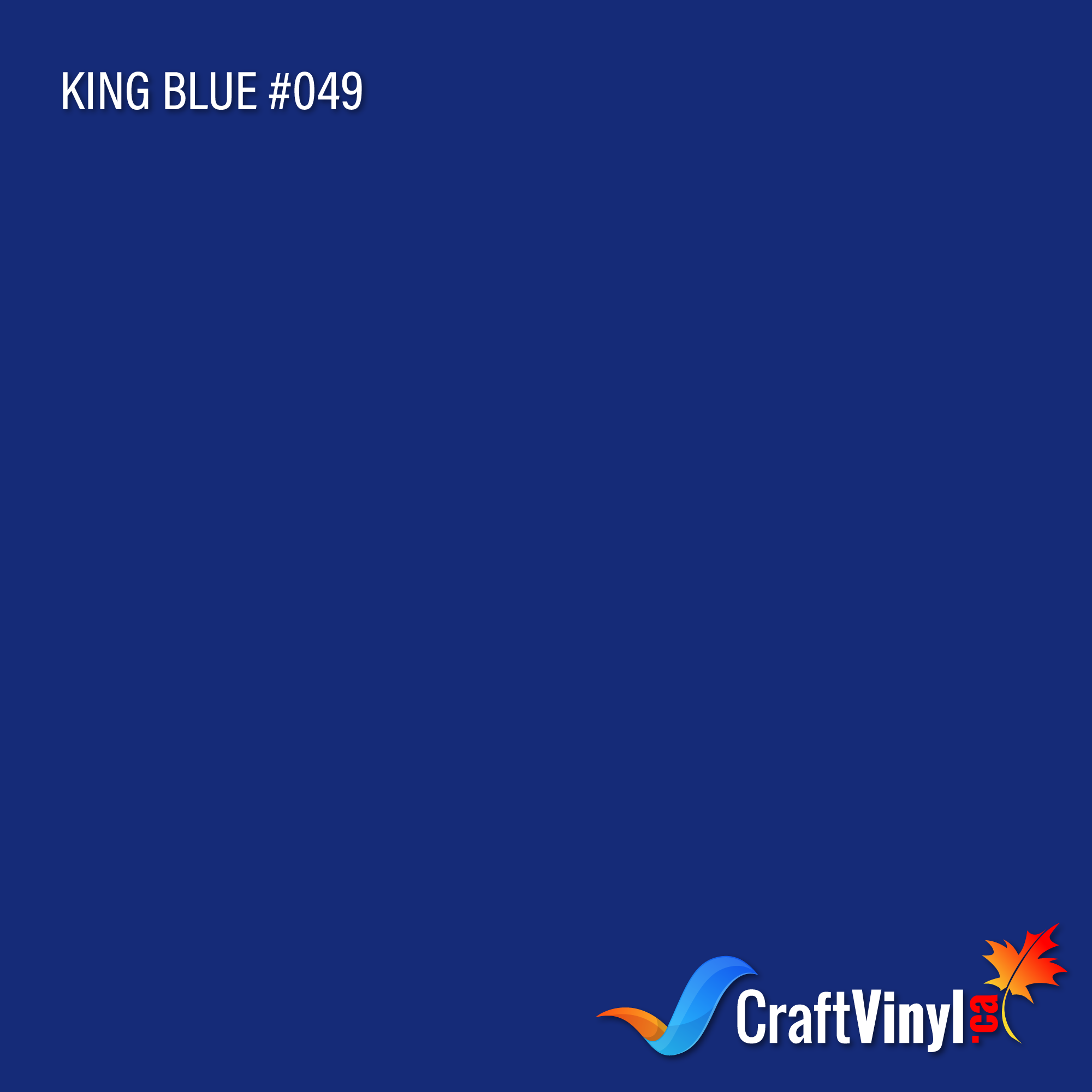 Oracal 651 Gloss Permanent Adhesive King Blue Vinyl #049 - Craft Vinyl