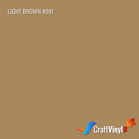 Oracal 651 Gloss Light Brown Vinyl #081