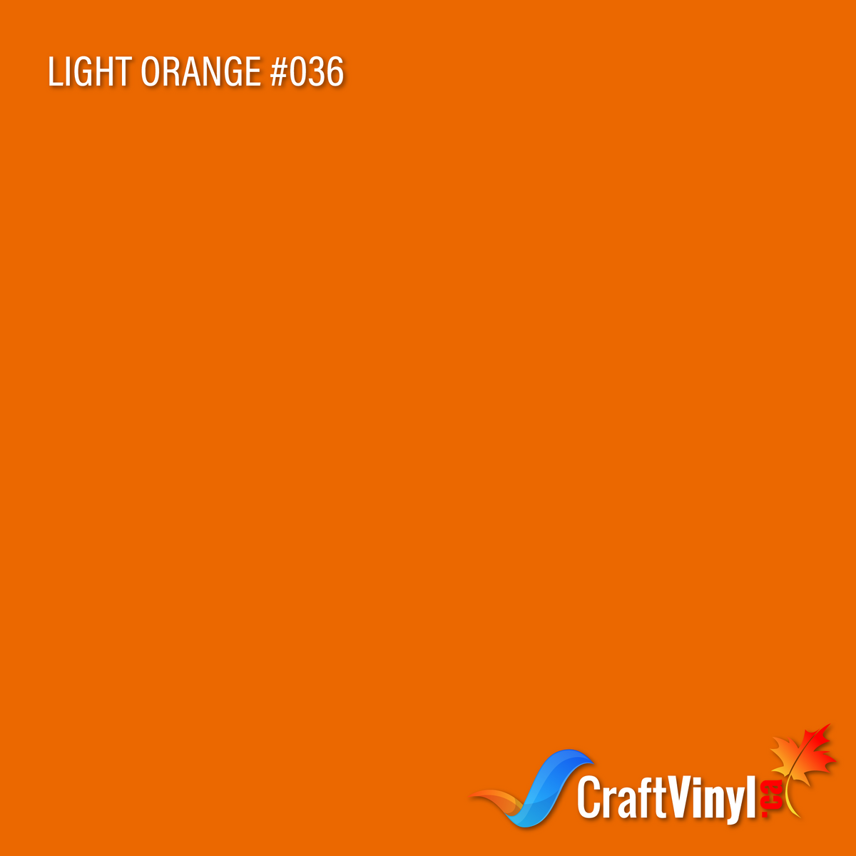 Oracal 651 Glossy Light Orange Vinyl #036