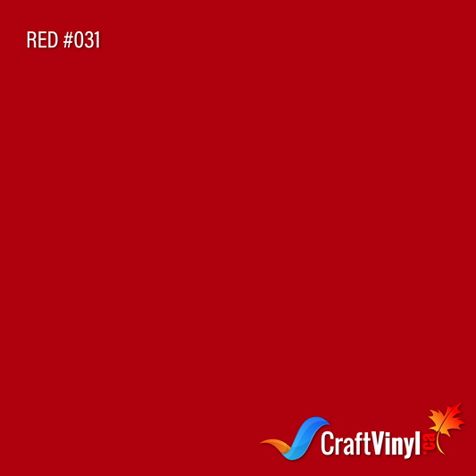 Oracal 651 Glossy Red #031 sheets and rolls