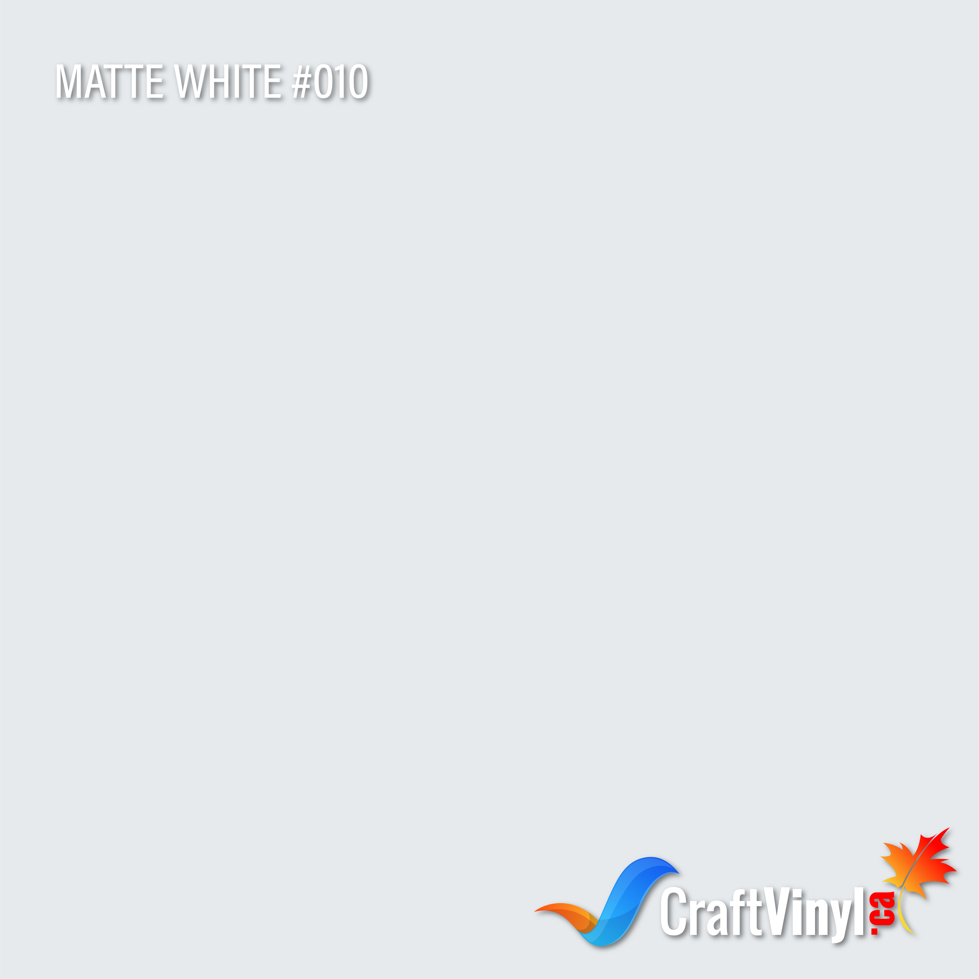 Oracal 651 Matte White #010 - Craft Vinyl