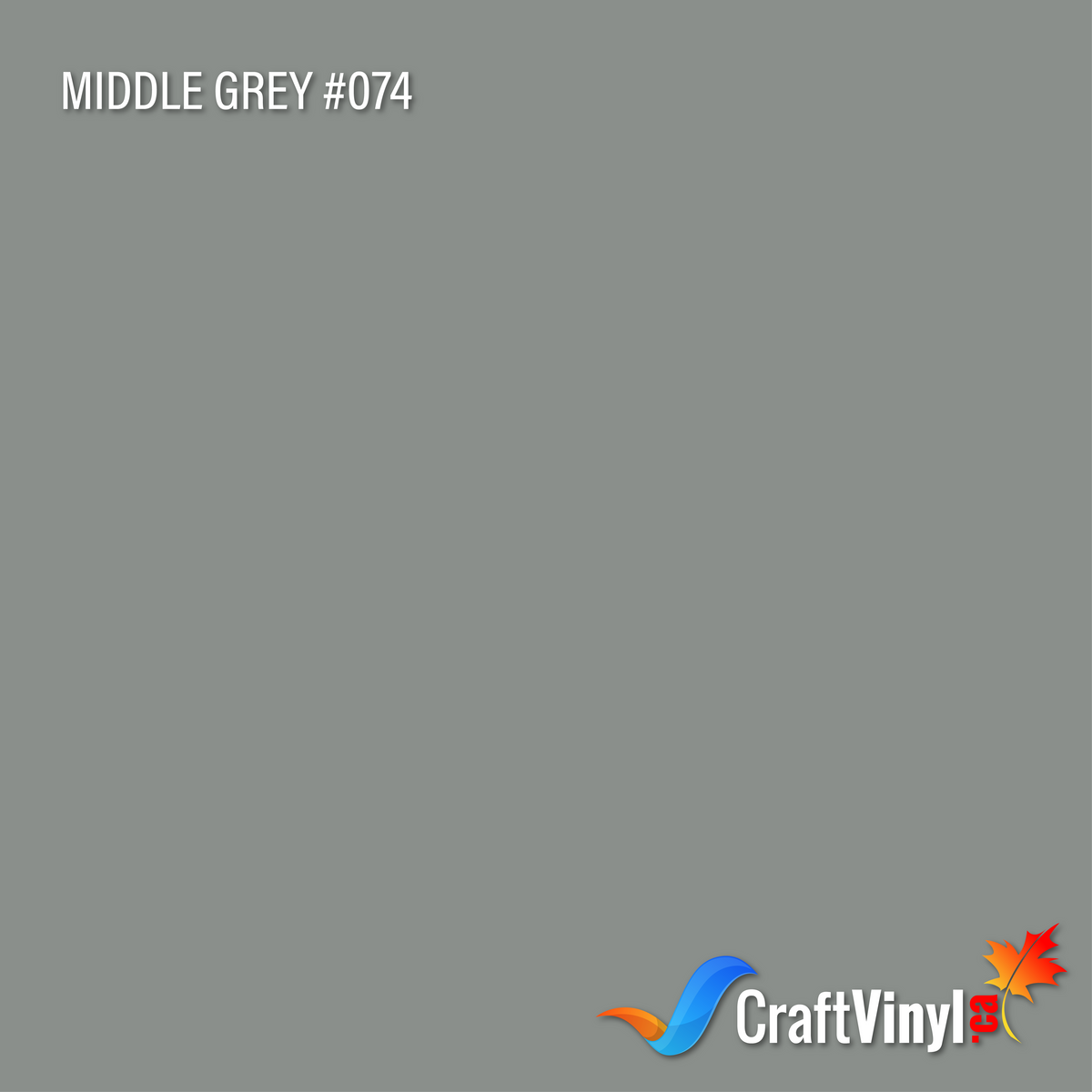 Oracal 651 Glossy Middle Grey Vinyl #074