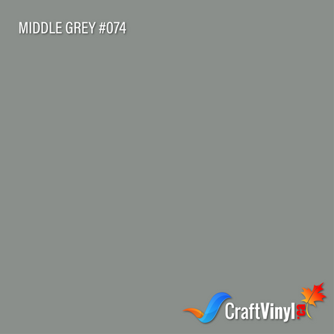 Oracal 651 Gloss Middle Grey Vinyl #074