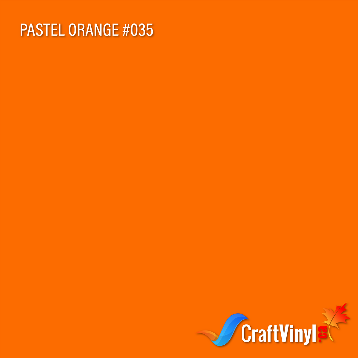 Oracal 651 Gloss Pastel Orange Vinyl #035