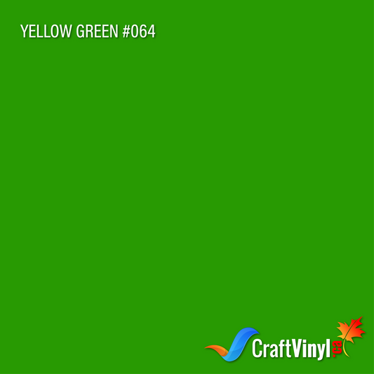 Oracal 651 Glossy Yellow Green Vinyl #064 sheets and rolls