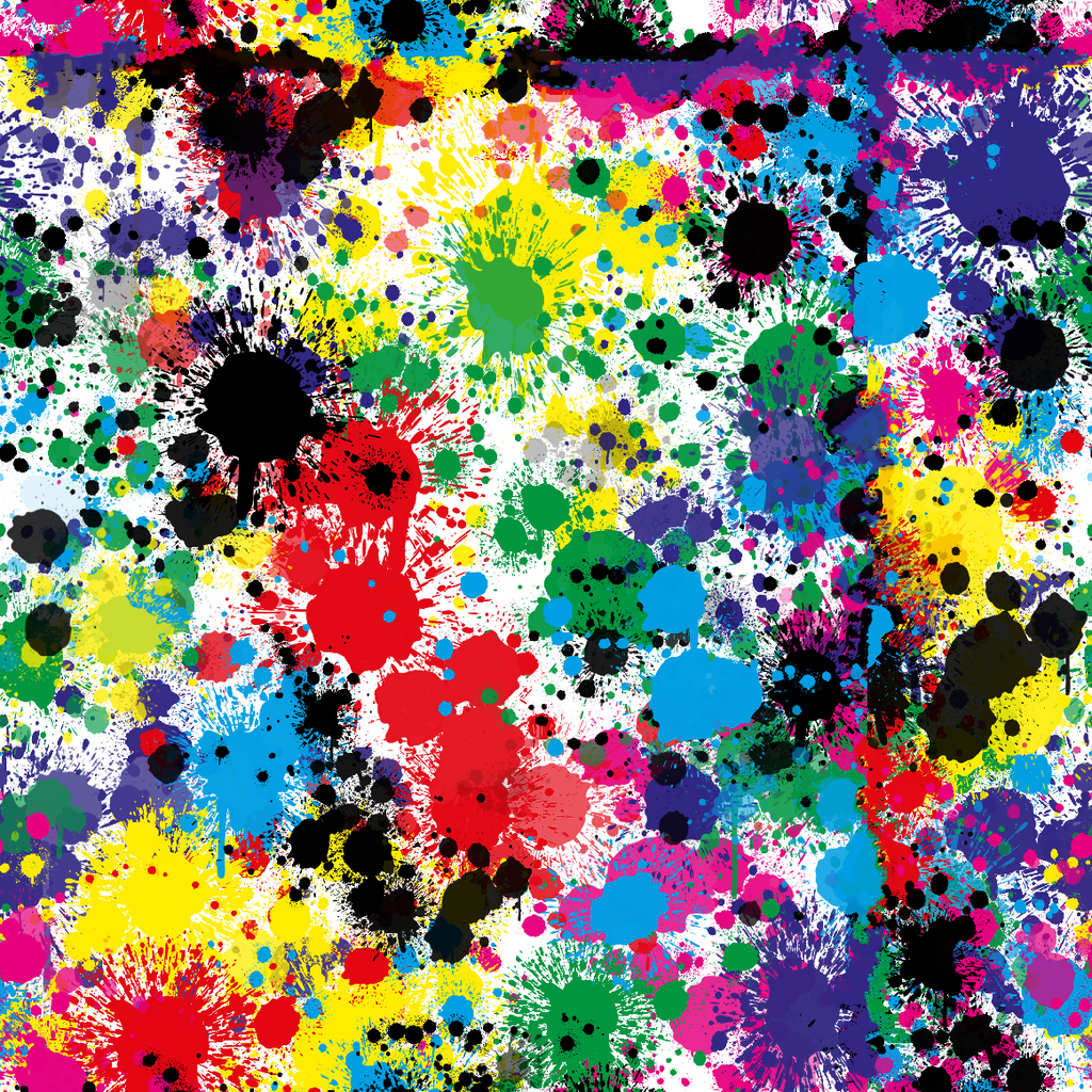 Craft HTV Bright Paint Splatter Pattern 1 - Craft Vinyl