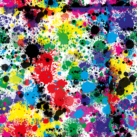 Bright Paint Splatter Pattern 1 Adhesive Vinyl