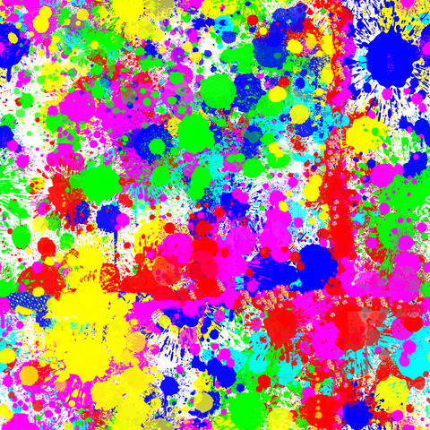 Craft HTV Rainbow Paint Splatter Pattern 1