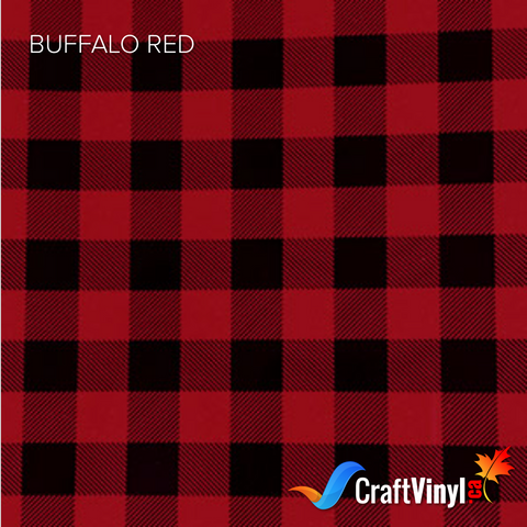 Craft HTV  Buffalo Red (Comes with Clear Protective Film or Liner)