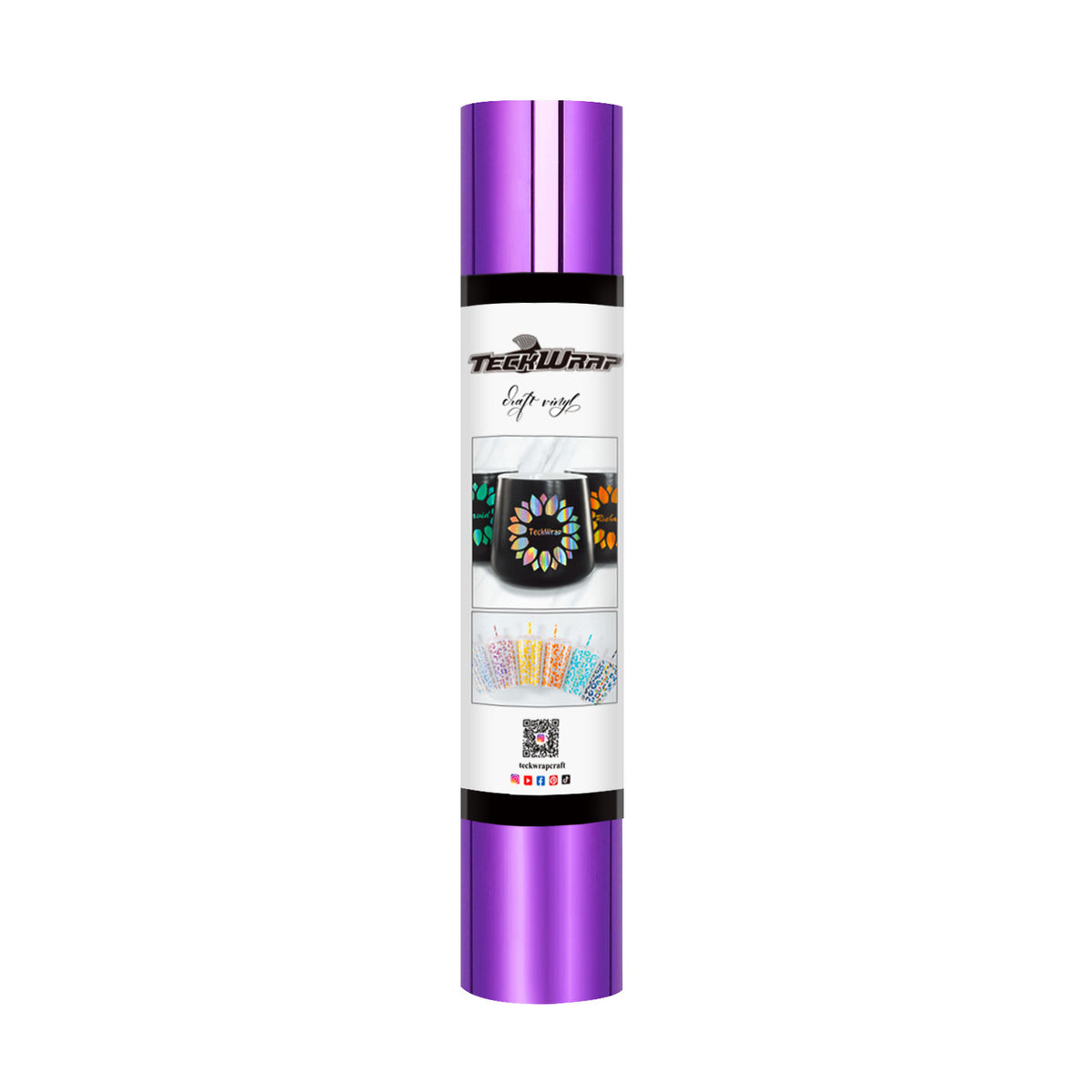 TeckWrap Bubble Free Mirror Chrome Adhesive Vinyl - Purple Magic | Lustrous & Bubble-Free