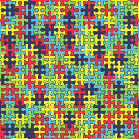 Puzzle/Autism Pattern Adhesive Vinyl