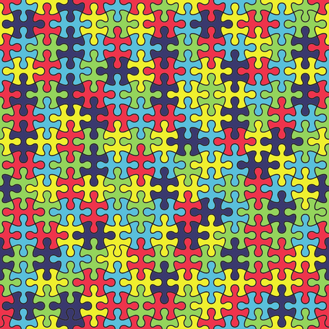 Craft HTV  Puzzle/Autism Pattern