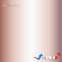 Craft Rose Gold HTV Vinyl 12" x 12" sheets