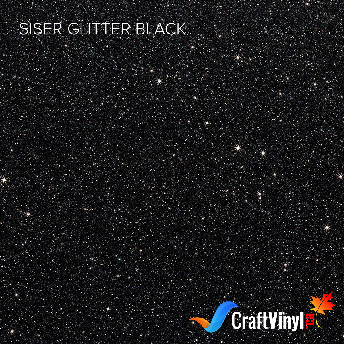 Siser Glitter Black Heat Transfer