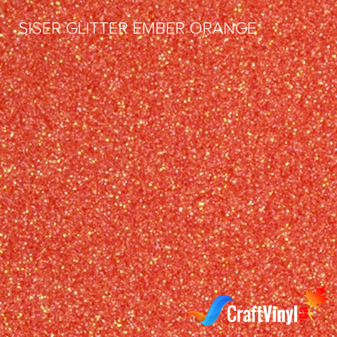 Siser Glitter Ember Orange