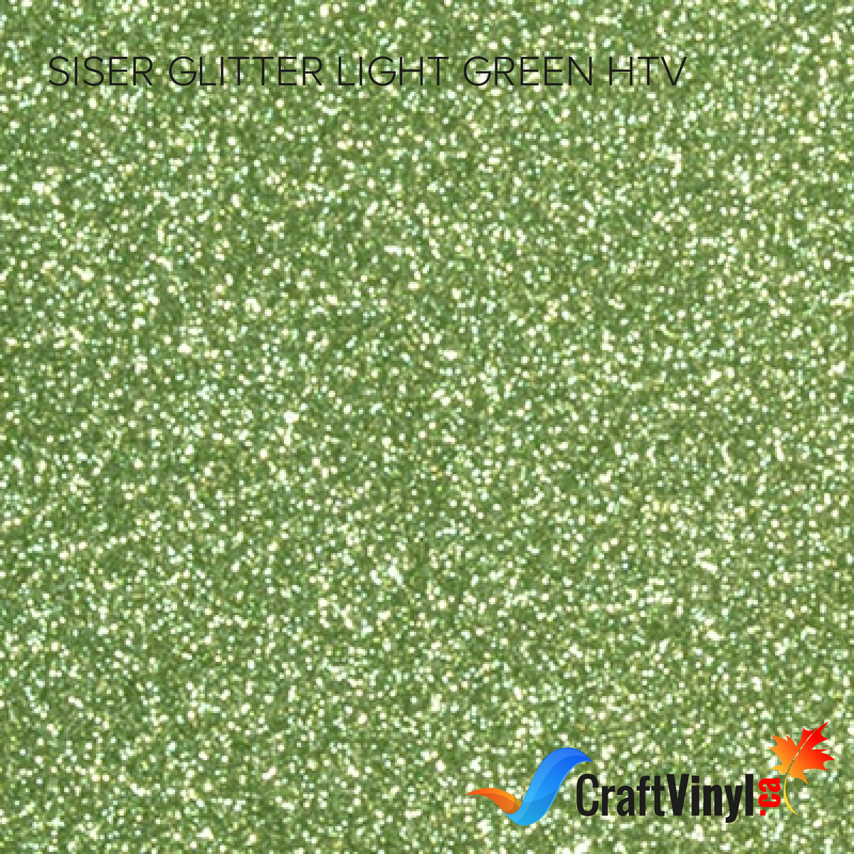 Siser Glitter Light Green Heat Transfer Vinyl