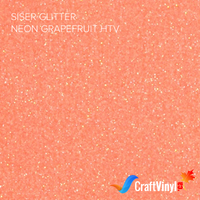 Siser Glitter Neon Grapefruit