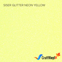 Siser Glitter Neon Yellow