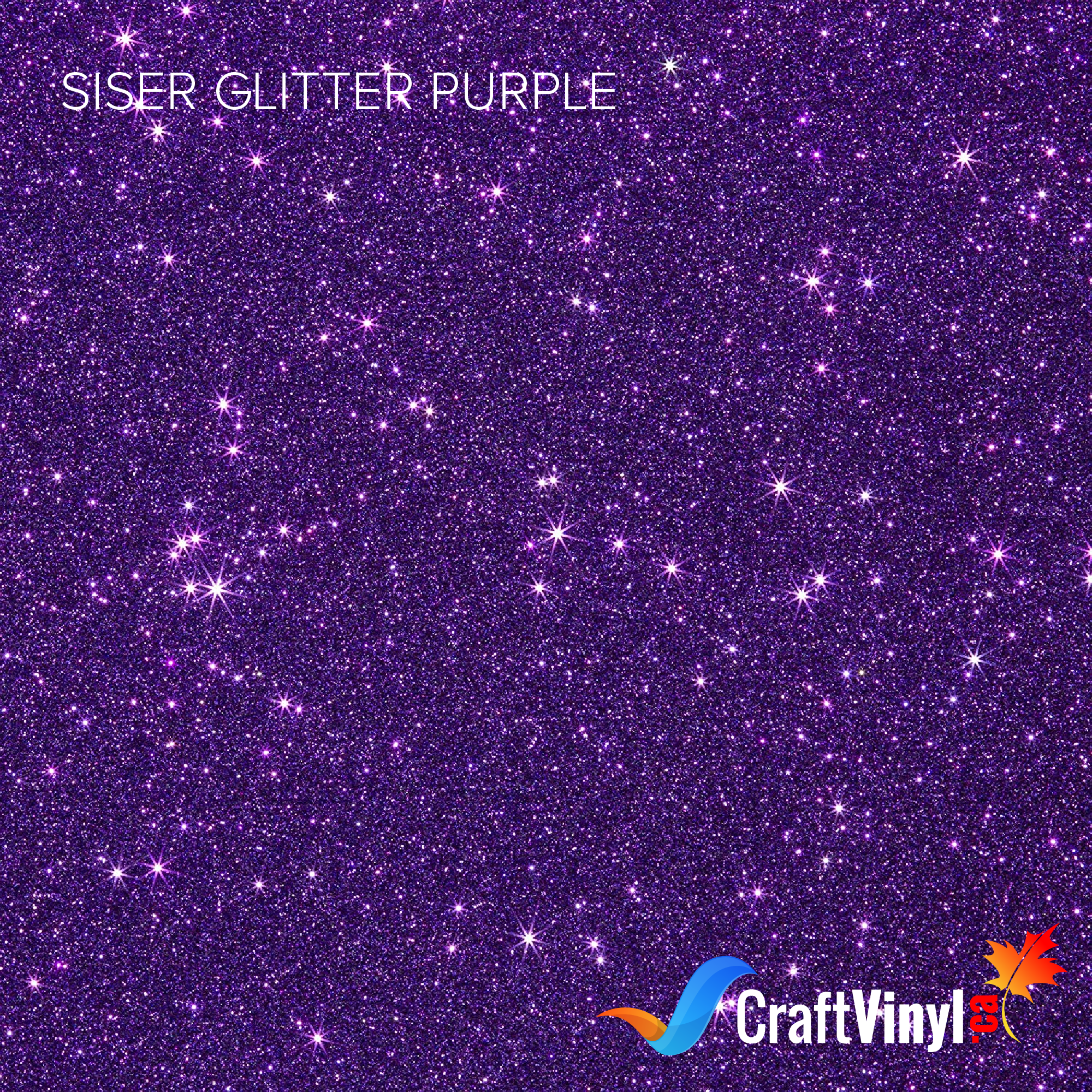 Siser Glitter 12 x 5 Yard Roll - Neon Purple