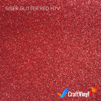 Siser Glitter Red Heat Transfer Vinyl