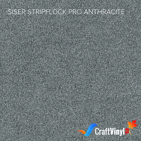 Siser Anthracite StripFlock Pro Heat Transfer Vinyl