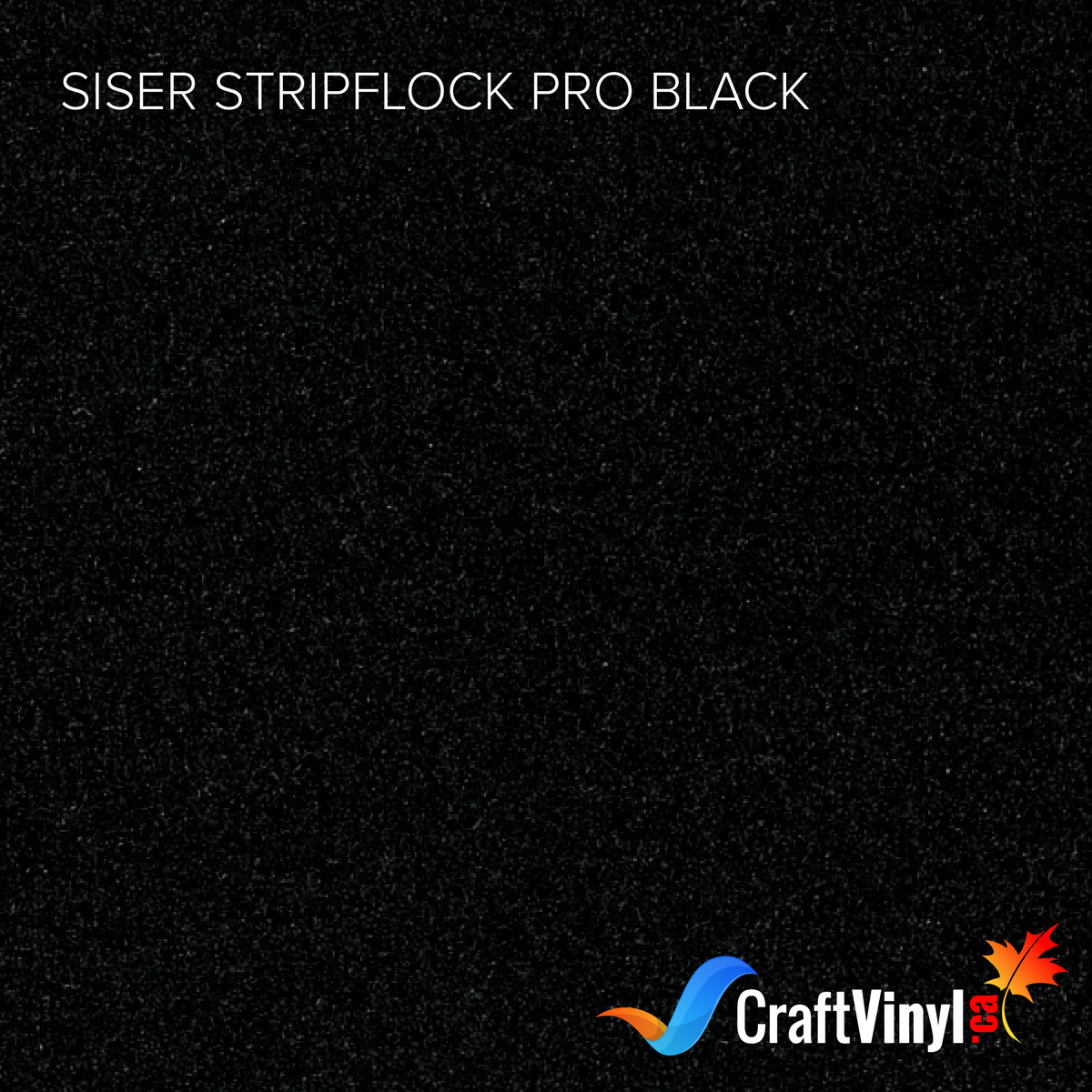 Siser Black StripFlock Pro Heat Transfer Vinyl