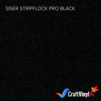 Siser Black StripFlock Pro Heat Transfer Vinyl