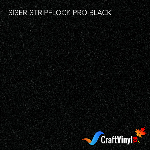 Siser Black StripFlock Pro Heat Transfer Vinyl