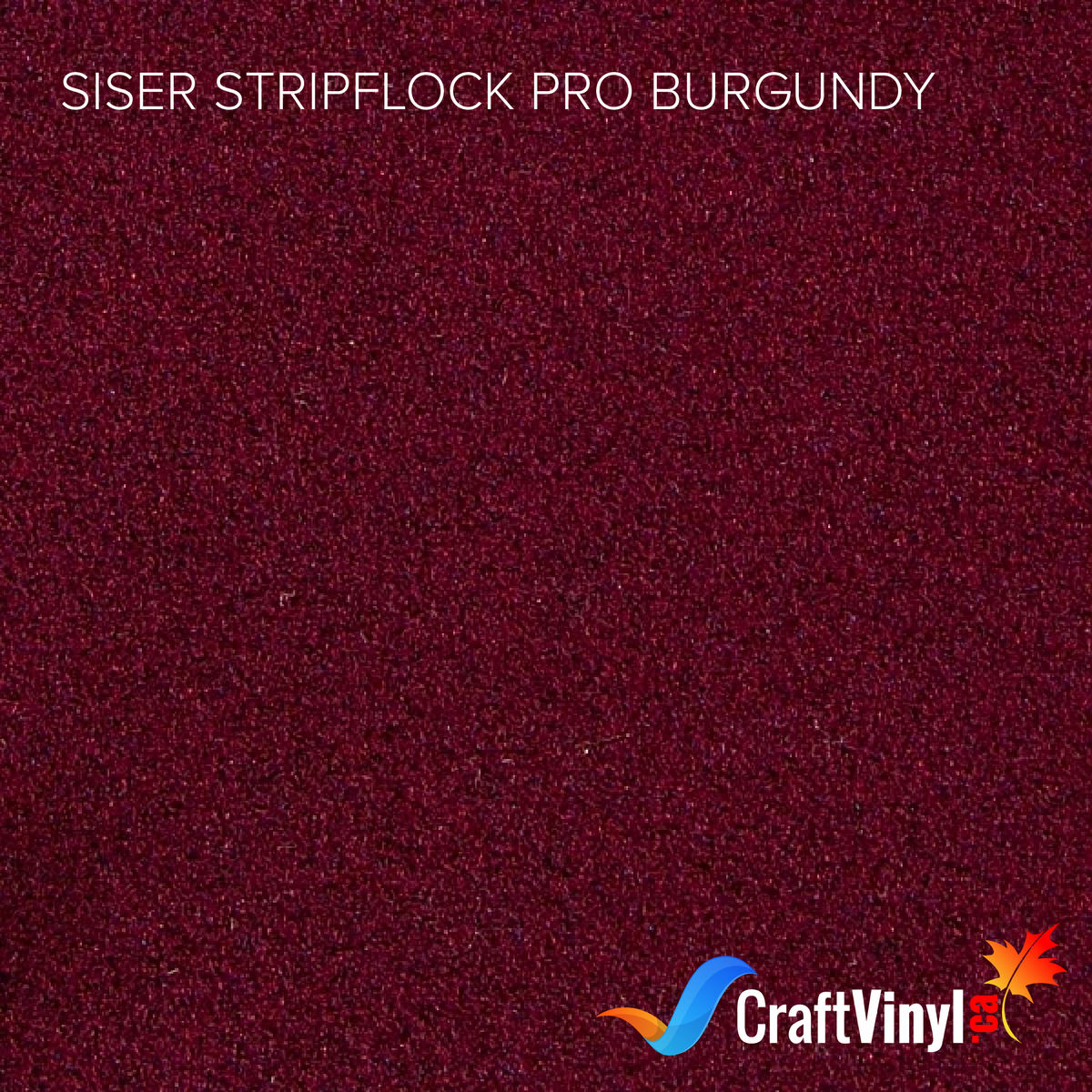 Siser Burgundy StripFlock Pro Heat Transfer Vinyl