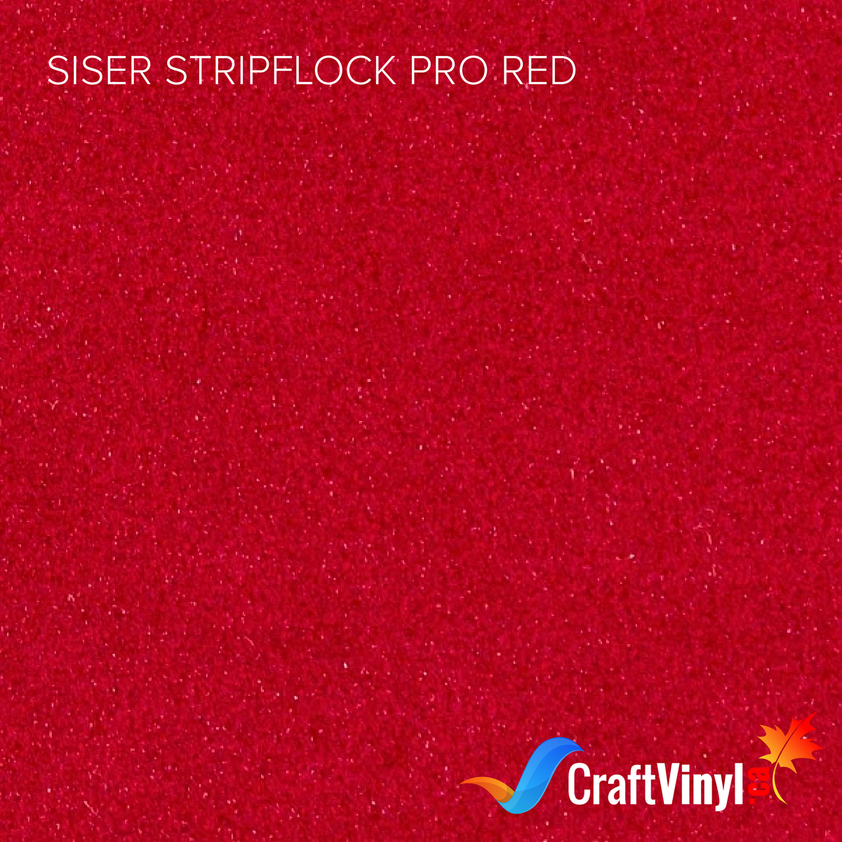 Siser Red StripFlock Pro Heat Transfer Vinyl