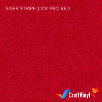 Siser Red StripFlock Pro Heat Transfer Vinyl