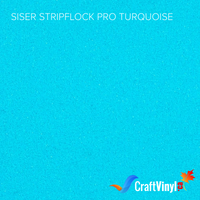 Siser Turquoise StripFlock Pro Heat Transfer Vinyl