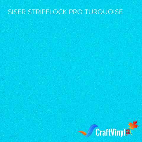 Siser Turquoise StripFlock Pro Heat Transfer Vinyl