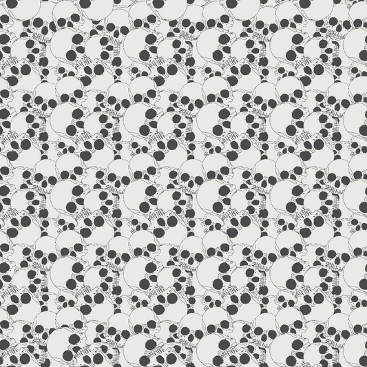Spooky Halloween Skull Prints Adhesive Vinyl