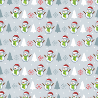 Snowman Adhesive Vinyl Pattern 1