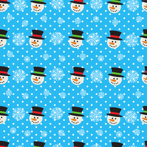 Frosty The Snowman Adhesive Vinyl Pattern 1