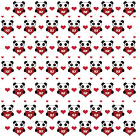 Panda Bear Valentine Adhesive Vinyl