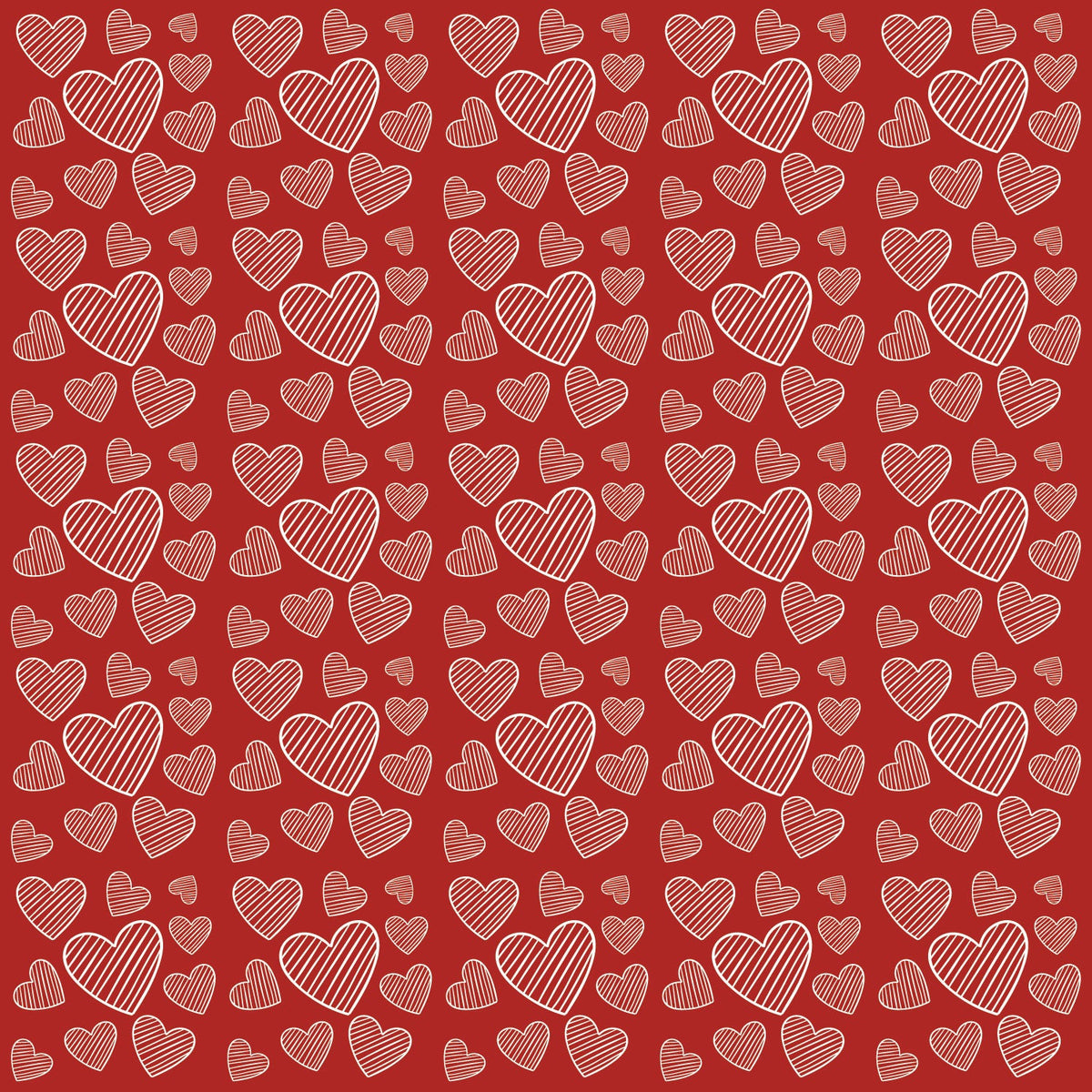 Craft HTV   Red Hearts Pattern