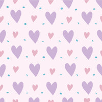 Valentines Hearts Purple Adhesive Vinyl #1