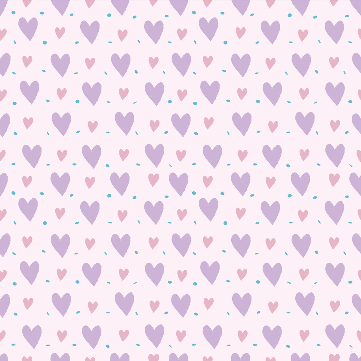 Valentines Hearts Purple Adhesive Vinyl #2