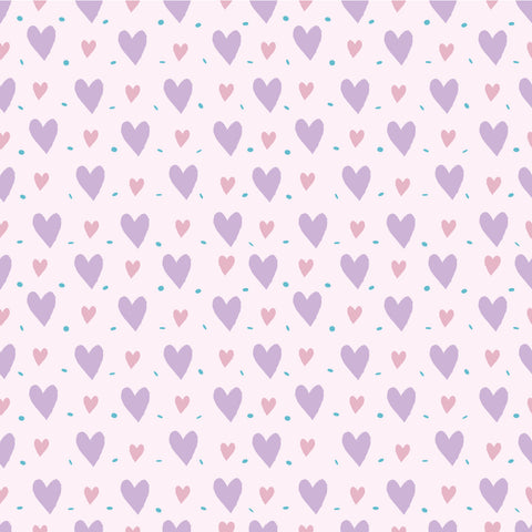 Valentines Hearts Purple Adhesive Vinyl #2