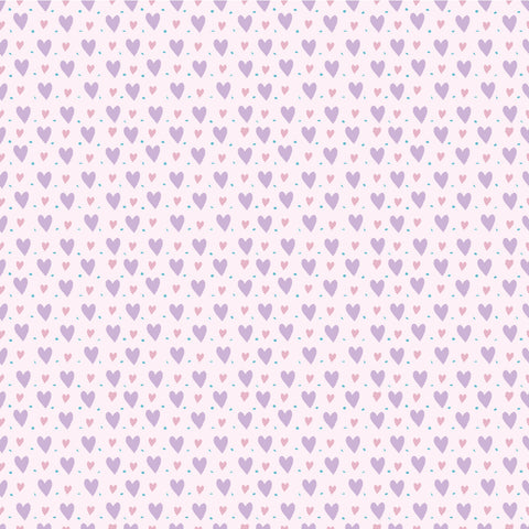 Valentines Hearts Purple Adhesive Vinyl #3