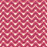 Valentines Zigzag Hearts Adhesive Vinyl