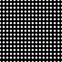 White Polka Dots Black Background Adhesive Vinyl