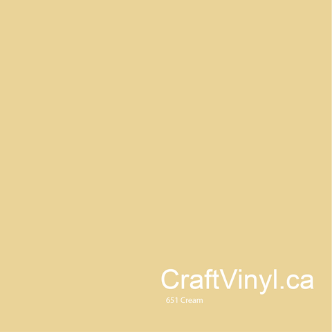 Oracal 651 Glossy Cream Vinyl  #023