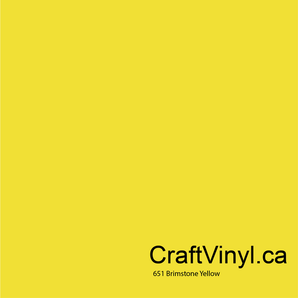 Brimstone Yellow ORACAL 651 Adhesive Vinyl Rolls – shopcraftables