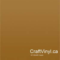 Oracal 651 Metallic Copper Vinyl #092