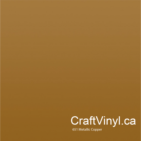 Oracal 651 Metallic Copper Vinyl #092