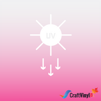 Sun Vinyl - Sunlight UV Color Changing White to Pink