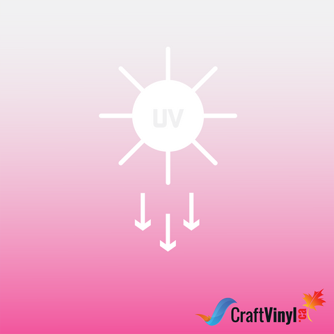 Sun Vinyl - Sunlight UV Color Changing White to Pink